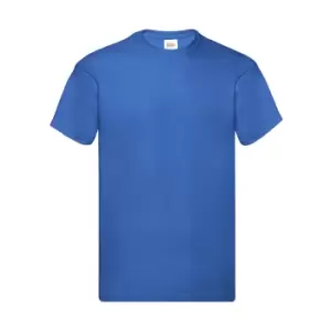 Image of Fruit Of The Loom Mens Original Short Sleeve T-Shirt (XXL) (Royal)
