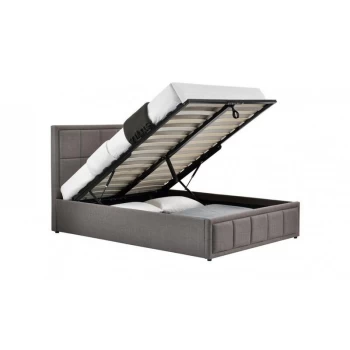 Image of Birlea - 150cm Hannover Fabric Ottoman Bed Grey