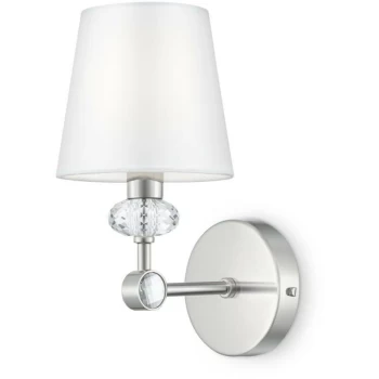 Image of Maytoni Lighting - Maytoni Classic - Riverside Classic Riverside Chrome Wall Lamp with Shade