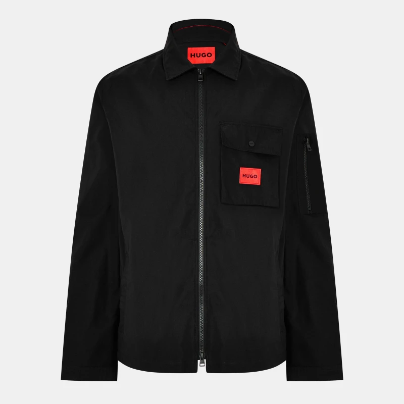 Image of Hugo Emmond Overshirt - Black 2XL
