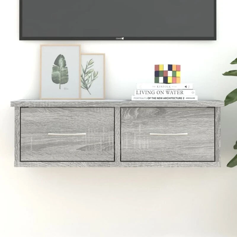Image of VIDAXL Vidaxl - Wall Cabinet Grey Sonoma 60x26x18.5cm Engineered Wood 8720286931448