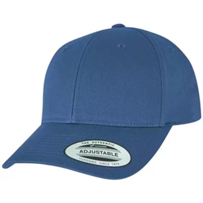 Image of Flexfit Flexfit Men Curved Classic Snapback Cap in Indigo Indigo One Size Male 5063470978274