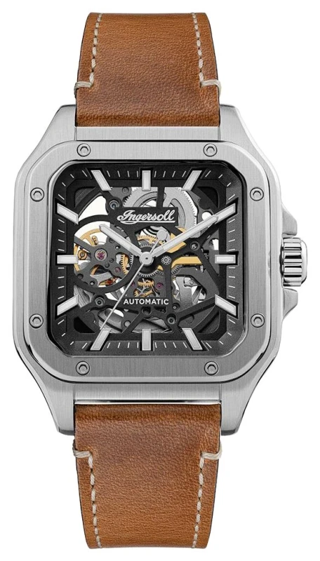 Image of Ingersoll I14503 THE OLLIE Skeleton Automatic (45mm) Black Watch