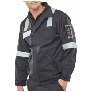 Image of Navy arc woven jacket 4XL - Navy Blue - Navy Blue - Click