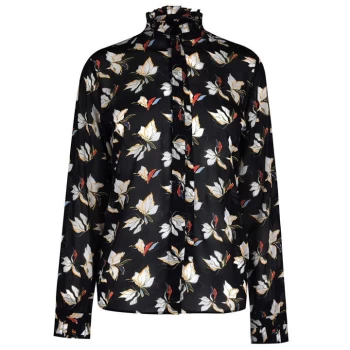 Image of Gant Gant Floral Chiffon Shirt - Blue
