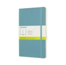 Image of Moleskine Reef Blue Notebook Large Plain Soft