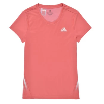 Image of adidas G A.R. 3S TEE Girls Childrens T shirt in Pink / 4 years,4 / 5 years,13 / 14 years,5 / 6 years,6 / 7 years,7 / 8 years,9 / 10 years,8 / 9 ans,14