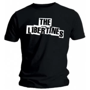 Image of The Libertines Logo Mens Black T Shirt: X Large