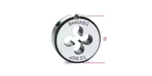 Image of Beta Tools 440ASG Chrome-Steel Cylindrical GAS BSP Thread Round Die 1/2" x 14