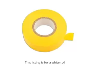 Image of White PVC Insulation Tape 19mm x 20m Pk 10 Connect 30381