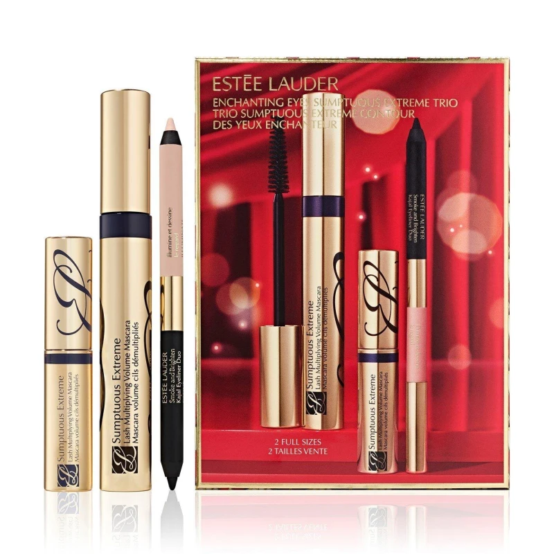 Image of Estee Lauder Enchanting Eyes Sumptuous Extreme Mascara 3 Piece Gift Set (Worth £73)