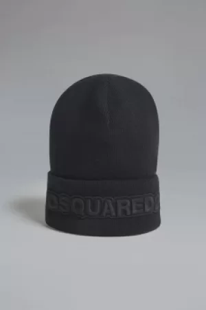 Image of DSQUARED2 Unisex Hat Black Size OneSize 100% Wool