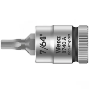 Image of Wera 05003382001 8740 A Zyklop In-Hex 1/4" Bit-Socket 7/64" x 28mm