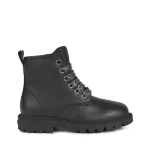 Image of Kids Shaylax Ankle Boots with Animal Print Laces