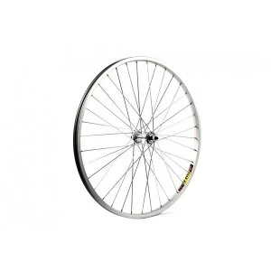 Image of Wilkinson Wheel Alloy 26 X 1.75 MTB Silver Solid Axle Single Wall Front