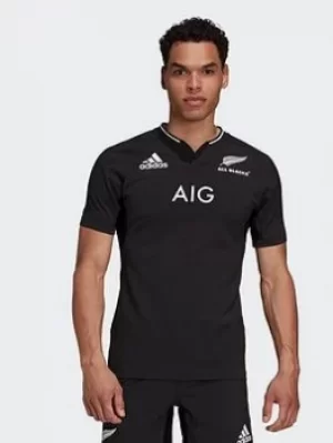Image of adidas All Blacks Performance Replica Home Jersey, Black, Size S, Men
