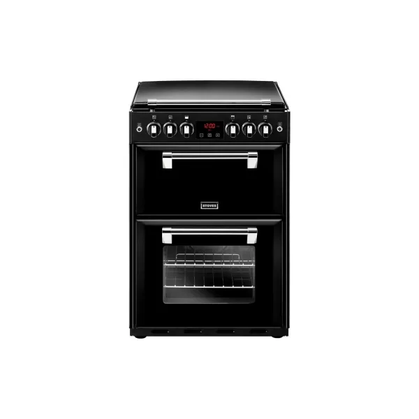 Image of Stoves Richmond600G 60cm Gas Cooker with Full Width Electric Grill - Black - A+/A Rated