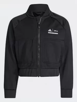 Image of adidas Disney Princess Comfy Sweatshirt, Black/White, Size 7-8 Years