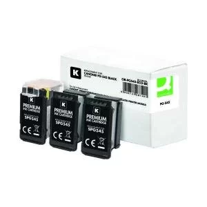 Image of Q-Connect Remanufactured Ink For Canon PG545BK Black CI828601BES222R