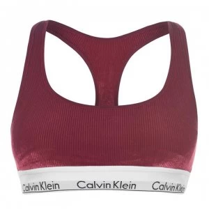 Image of Calvin Klein Velvet Rib Bralette - RaspberryJam2XV
