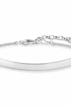 Image of Ladies Thomas Sabo Sterling Silver Love Bridge Bracelet Nazars Eye LBA0101-051-14-L19V