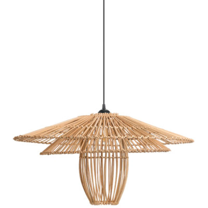 Image of Beliani Pendant Lamp Botijas Rattan Natural