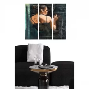 Image of MDF39114781 Multicolor Decorative MDF Painting (3 Pieces)