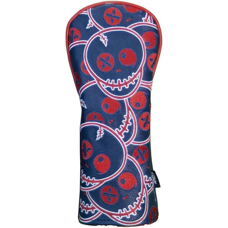 Image of Krave Voodoo Stacked Headcover Navy/Red unisex Driver