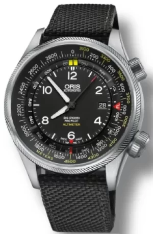 Image of Oris Watch Big Crown ProPilot Altimeter Meters Textile Black