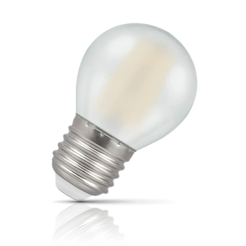 Image of Crompton Lamps LED Golfball 4.2W E27 Dimmable Filament Warm White Pearl (40W Eqv)