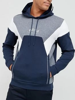 Image of Hugo Boss Athleisure Soody 1 Pullover Hoodie Navy Size L Men