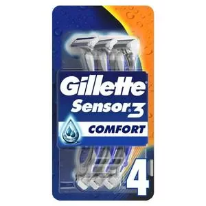 Image of Gillette Sensor 3 Smooth Razors 4 Pack