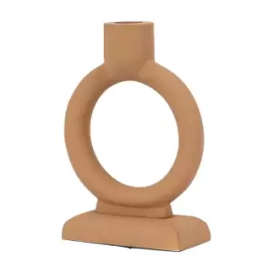 Image of Gallery Interiors Polo Candlestick in Caramel