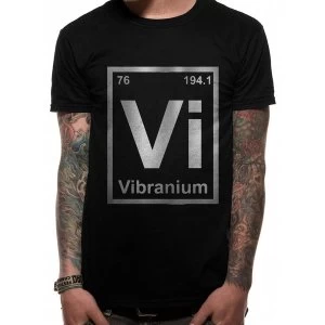 Image of Marvel Comics - Unisex Medium Vibranium T-Shirt (Black)
