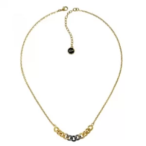 Image of Ladies Karl Lagerfeld Gold Plated Ombre Chain Necklace