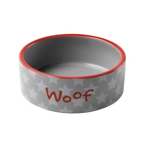 Image of Petface Small Woof Dog Bowl 15cm