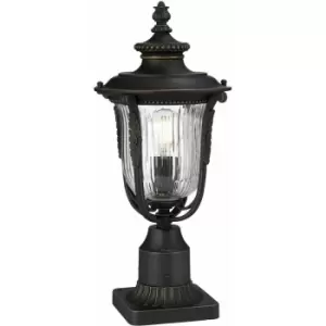 Image of Loops - Outdoor Rated IP44 1 Bulb Wall Light Lantern Rubbed Bronze LED E27 150W
