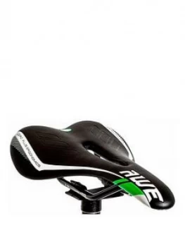 Image of Awe Mens Racing Saddle Chromo Rails, Green/Black, Men