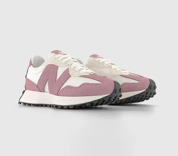 Image of New Balance Womens 327 Trainers Rosewood Offwhite, 4