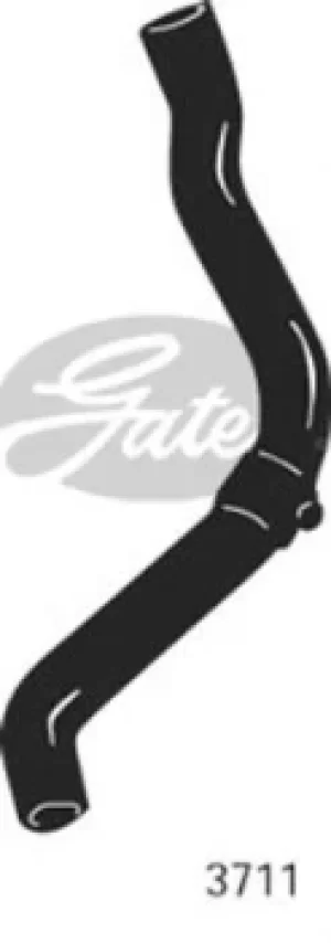 Image of Curved Radiator Hose 460mm X 31 Gates 3711