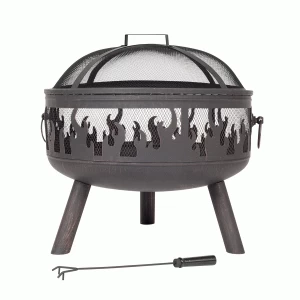 Image of La Hacienda Wildfire Steel Fire Bowl with Grill