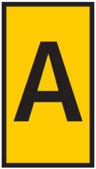 Image of HellermannTyton WIC0 Cable Markers, Pre-printed "A", Yellow, 2 2.8mm Dia. Range