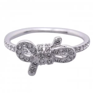 Image of Swarovski Lifelong Bow Small Ring 52 - Silver