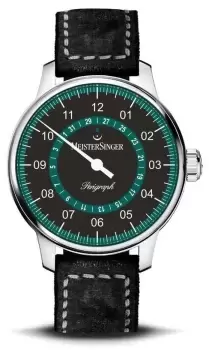 Image of MeisterSinger AM1002P 2022 New Perigraph Black / Petrol Dial Watch