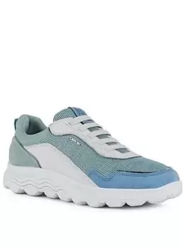 Image of Geox Spherica Trainers, Blue/Green, Size 4, Women