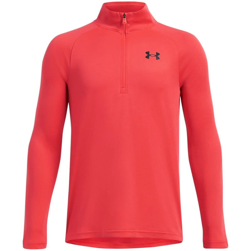 Image of Under Armour Armour UA Tech 2.0 Zip Boys - Red Red 7 - 8 Years