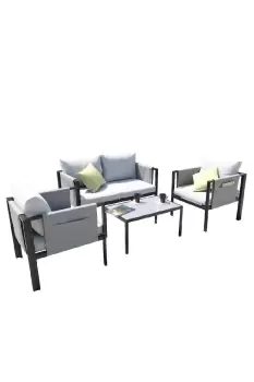 Image of Napoli 5 Seater Outdoor Garden Lounge Conversation Set
