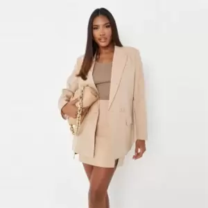 Image of Missguided Tailored Double Breasted Blzr Coord - Neutral