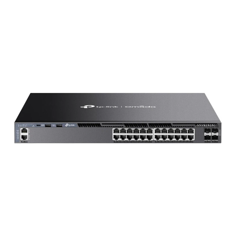 Image of TP Link Omada 24-Port Gigabit Stackable L3 Managed Switch with 4 10G Slots SG6428X