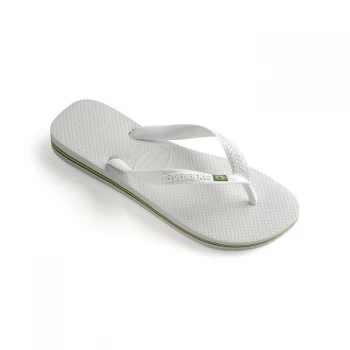 Image of Havaianas Brasil Mens Flip Flops - White 0001